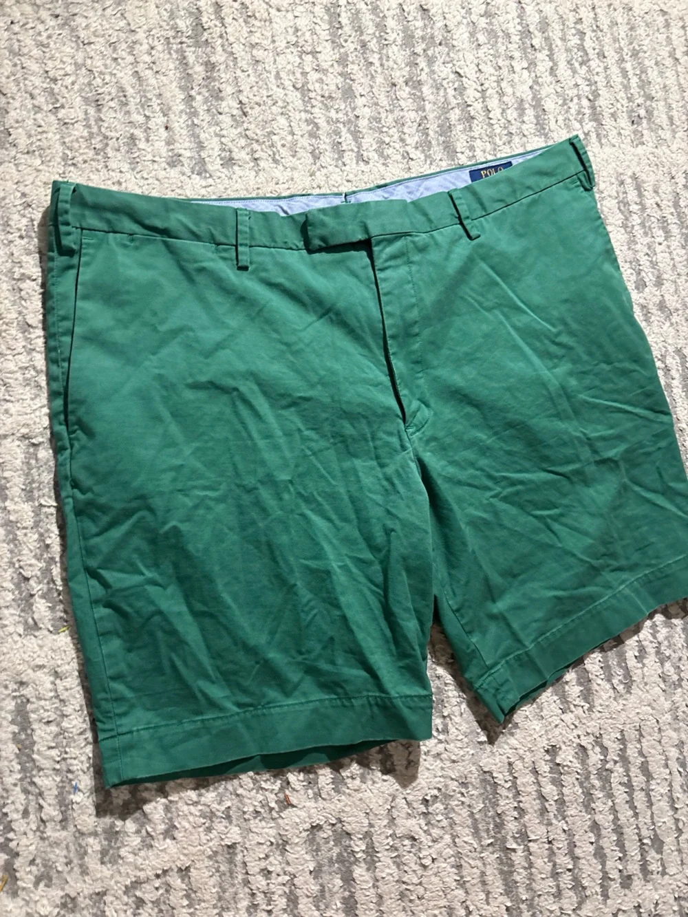 Polo Ralph Lauren green stretch slim fit shorts size 42